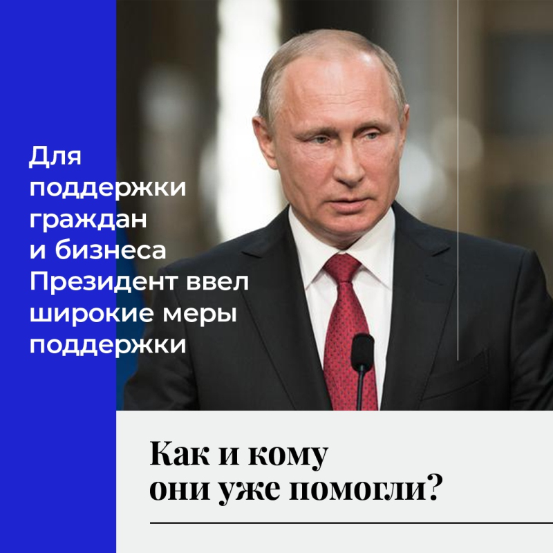 Объём социальной поддержки, направленной для россиян