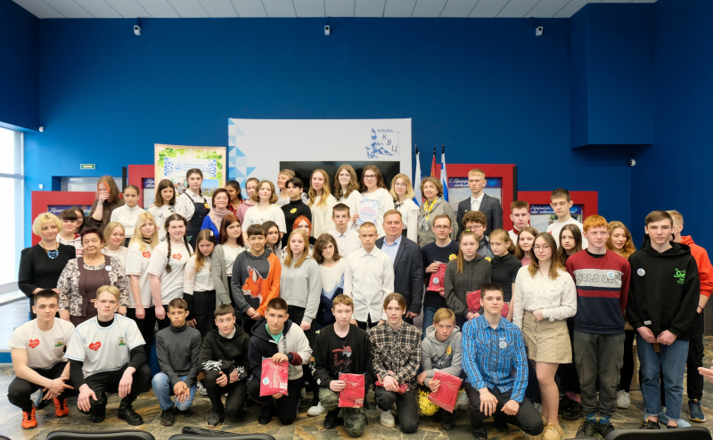 В КВЦ прошла публицистическая встреча по приему новых волонтерских отрядов, созданных в сельских школах