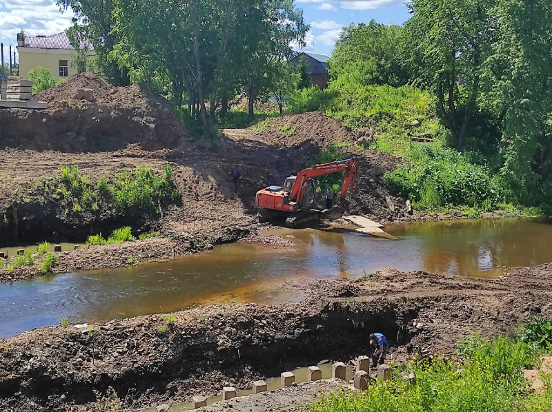 Возобновлено строительство Фроловского моста в Вязьме