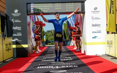 Вязьмич Вадим Клевцов стал финишёром двух гонок по триатлону за один день!