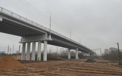 В рекордные сроки завершено строительство путепровода через железнодорожные пути в Вязьме