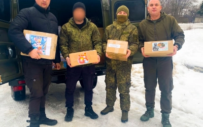 В дни Рождества Христова вяземские добровольцы посетили зону специальной военной операции