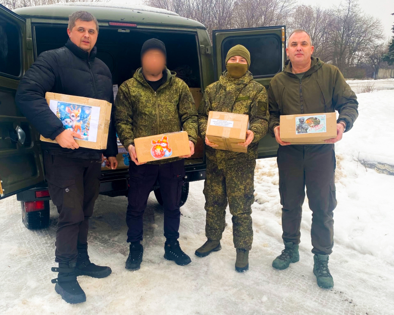 В дни Рождества Христова вяземские добровольцы посетили зону специальной военной операции