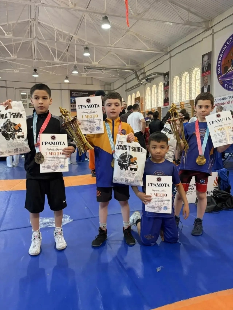 Вяземские борцы завоевали призовые места на открытом турнире по вольной борьбе в Калининграде