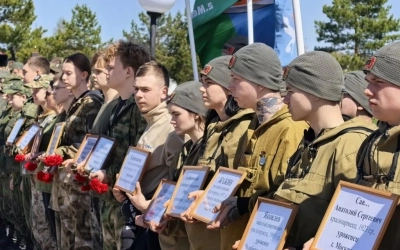 На мемориале памяти воинов Западного и Резервного фронтов «Богородицкое поле» предали земле бойцов, погибших под Вязьмой в годы Великой Отечественной войны.