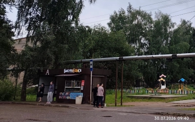 На конечной остановке в п. Андрейково установили систему видеонаблюдения