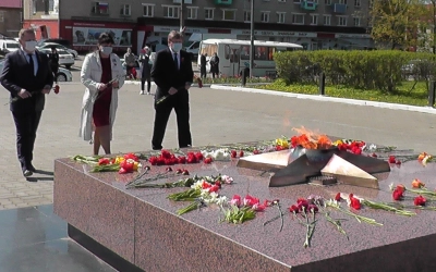 Возложение цветов в честь 75-летия победы в Великой Отечественной Войне
