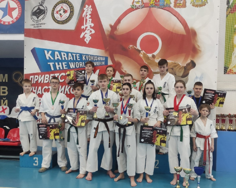Вяземская команда СК ПРАЙД заняла первое командное место в восьмом открытом чемпионате по Кёкусинкай карате