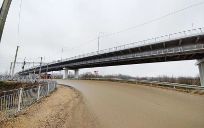 В рекордные сроки завершено строительство путепровода через железнодорожные пути в Вязьме
